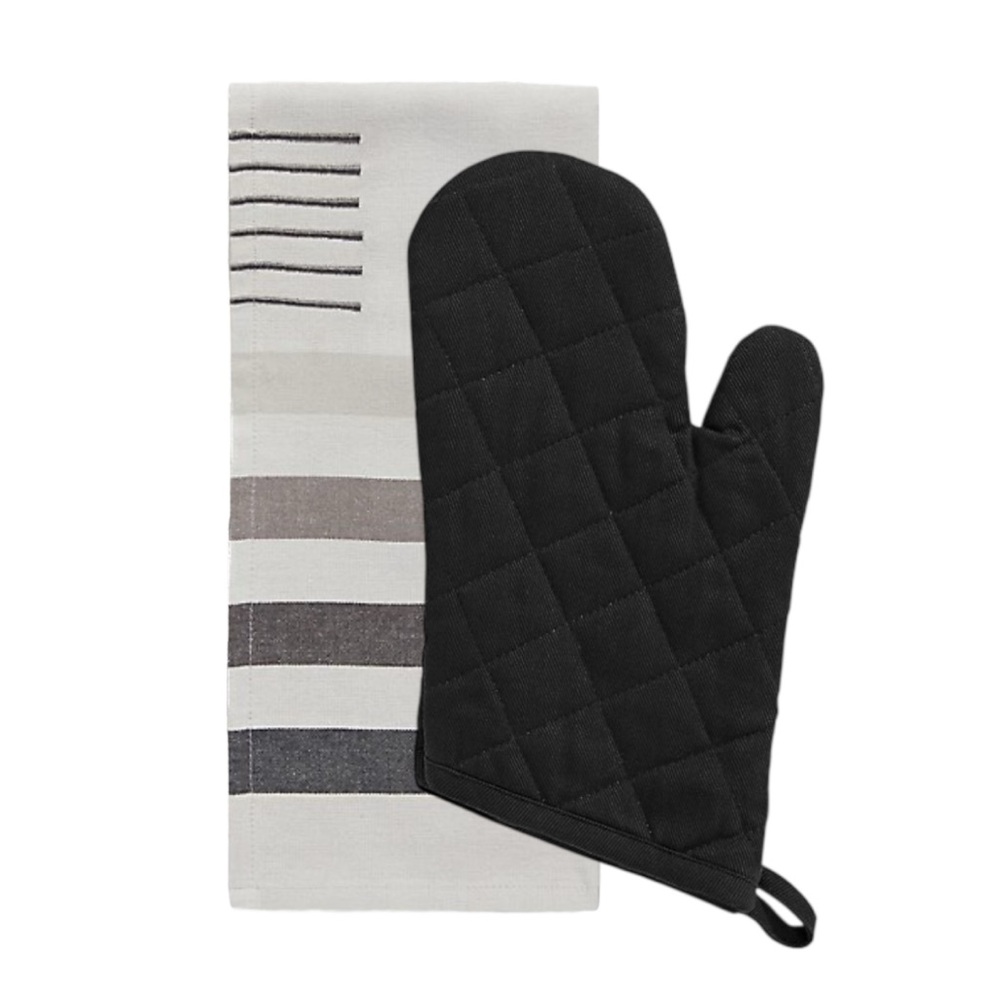Hudson’s Bay Company Sterling Point Tea Towel Oven Mitt Set